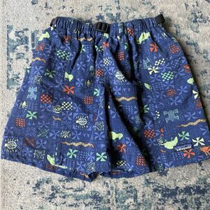 Patagonia Boys 14 Vintage Swim Shorts With Liner Adjustable Waist Colorful